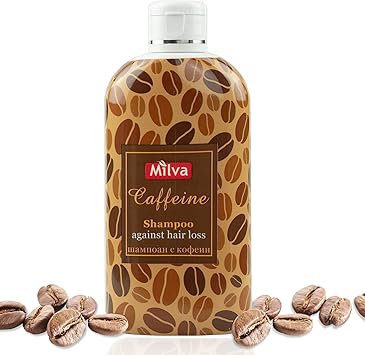 Milva Caffeine Natural Hair Growth Thickening Shampoo for Women and Men 200ml SulfateFree Formula with Caffeine Extract Fights Hair Loss Volumizes Nourishes Thinning Hair - Image 1
