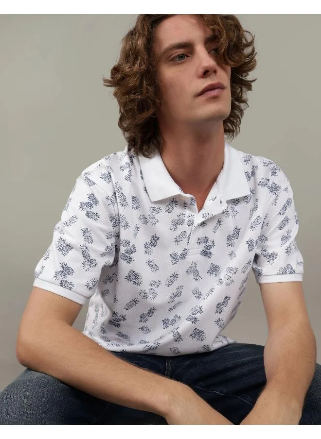امريكان ايجل AE Flex Pique Printed Polo Shirt