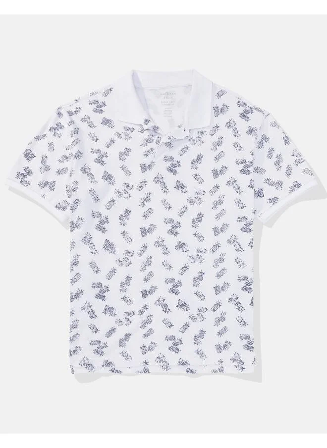امريكان ايجل AE Flex Pique Printed Polo Shirt