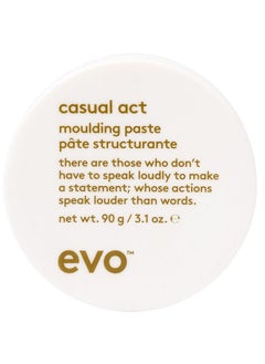 EVO EVO Casual Act Moulding Whip - Light Firm Hold Styling Paste For All Hair Types - Improves Hair Texture  - Image 1