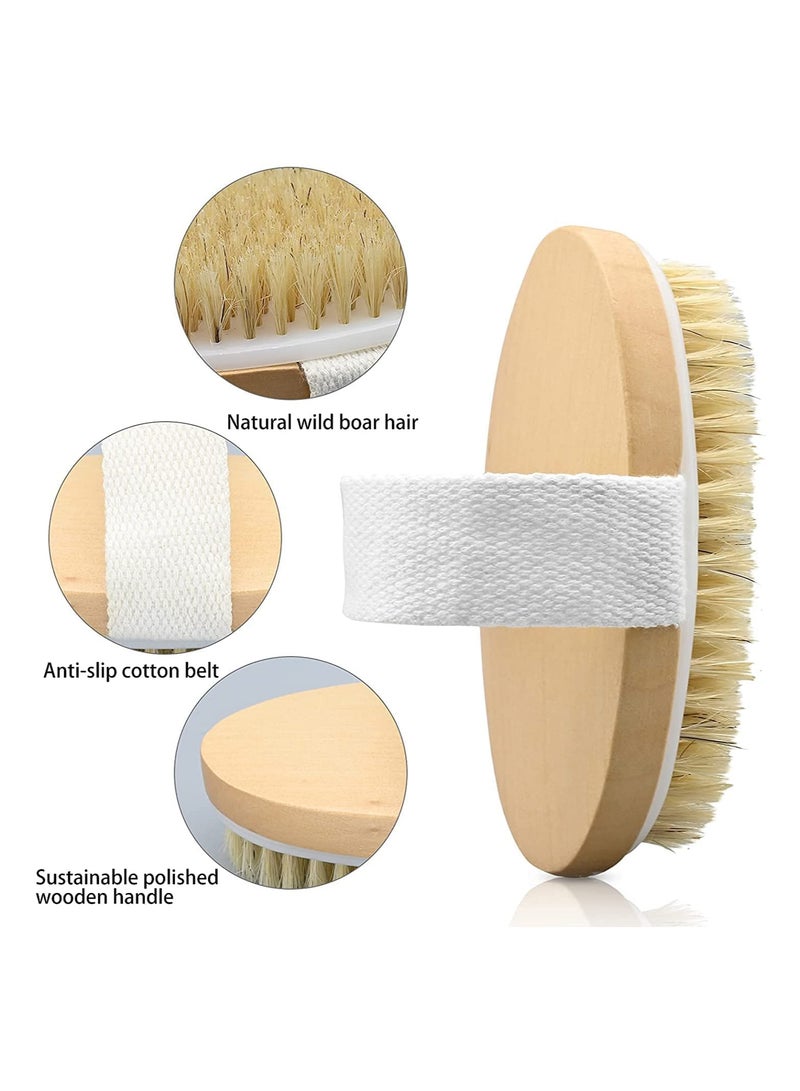 ORiTi فرشاة استحمام للجسم جافة 2 قطعة مع أحزمة غير قابلة للانزلاق - Image 5