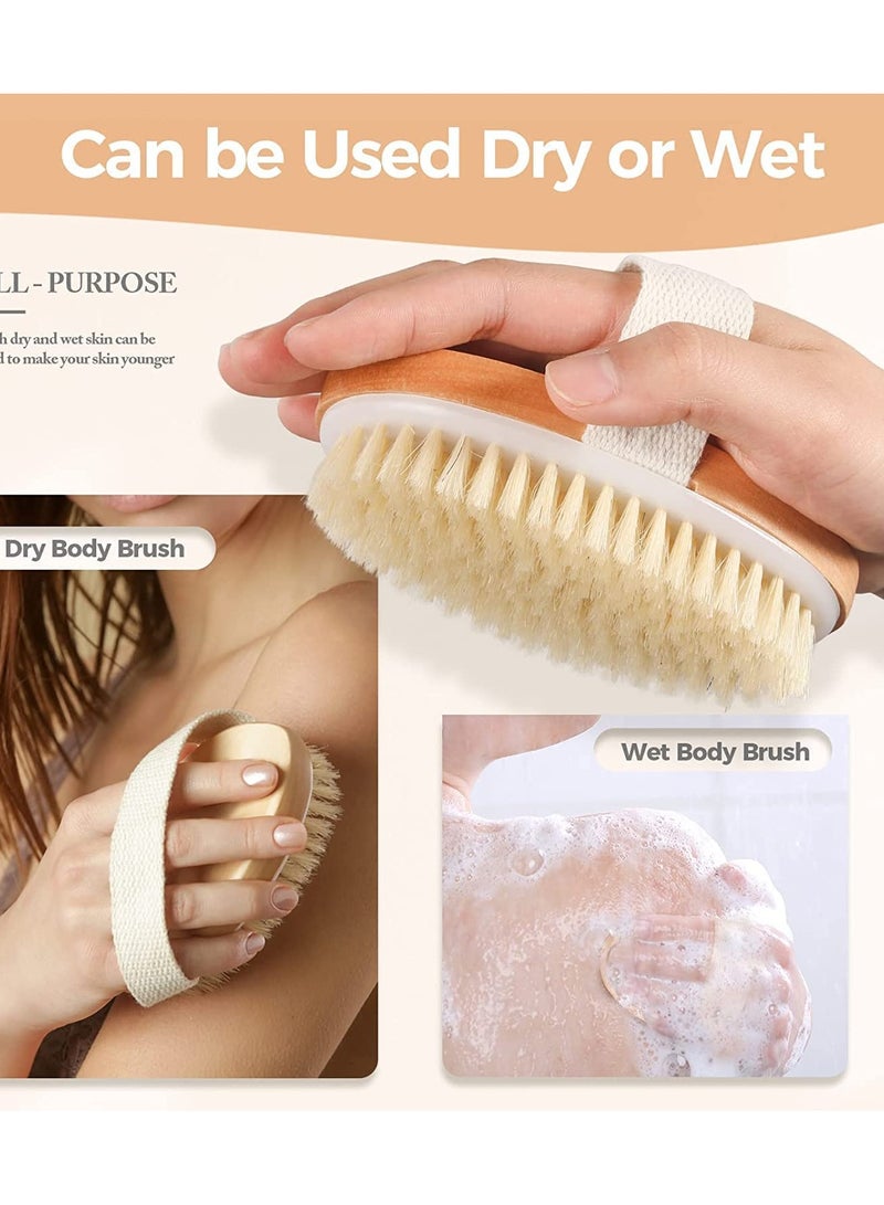 ORiTi فرشاة استحمام للجسم جافة 2 قطعة مع أحزمة غير قابلة للانزلاق - Image 3