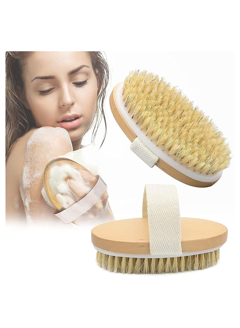 ORiTi فرشاة استحمام للجسم جافة 2 قطعة مع أحزمة غير قابلة للانزلاق - Image 2