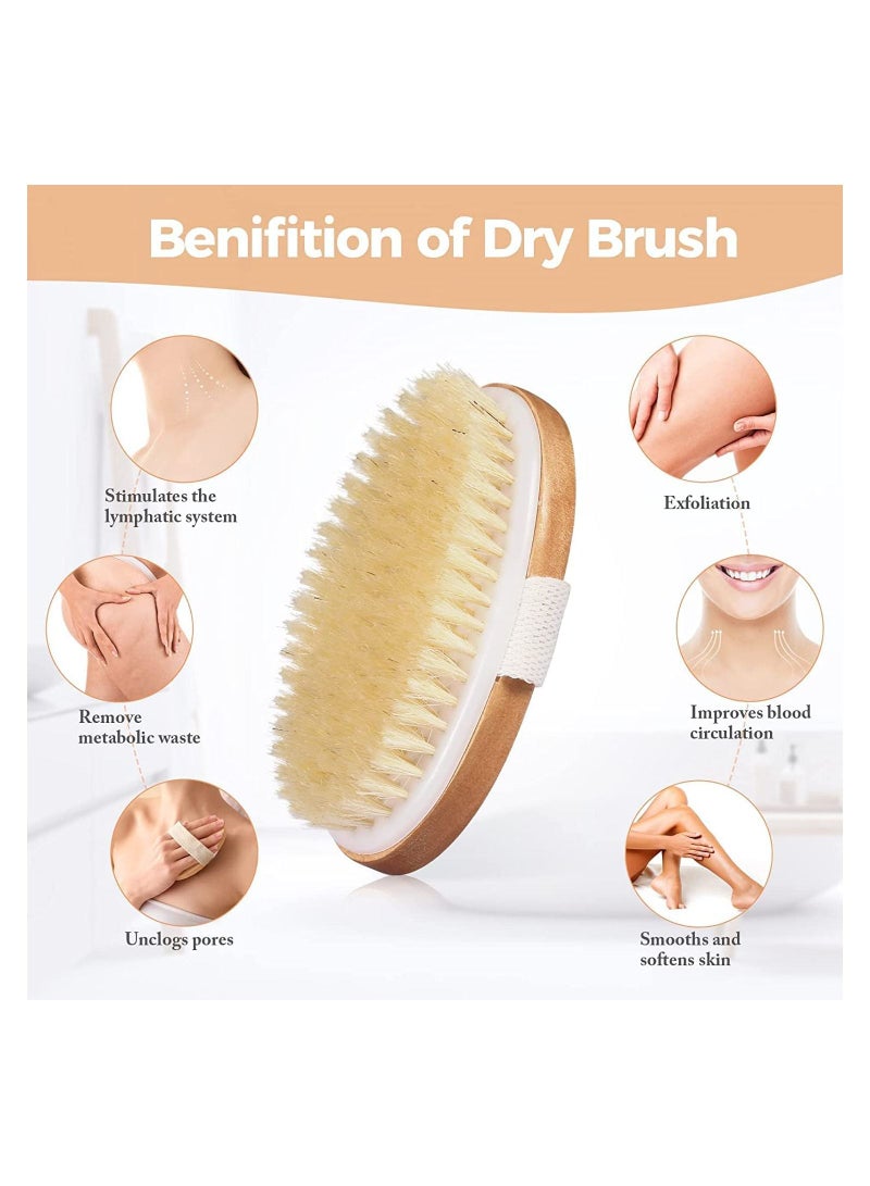 ORiTi 2 PCS Dry Body Shower Brush with Non Slip Straps - Image 4
