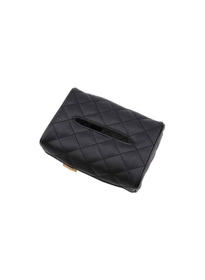 Generic Leather Car Tissue Holder - Luxury and Elegant Design - Headrest Mount - Easy to Install and Use - Organizes Your Car and Stores Tissues  - Image 2