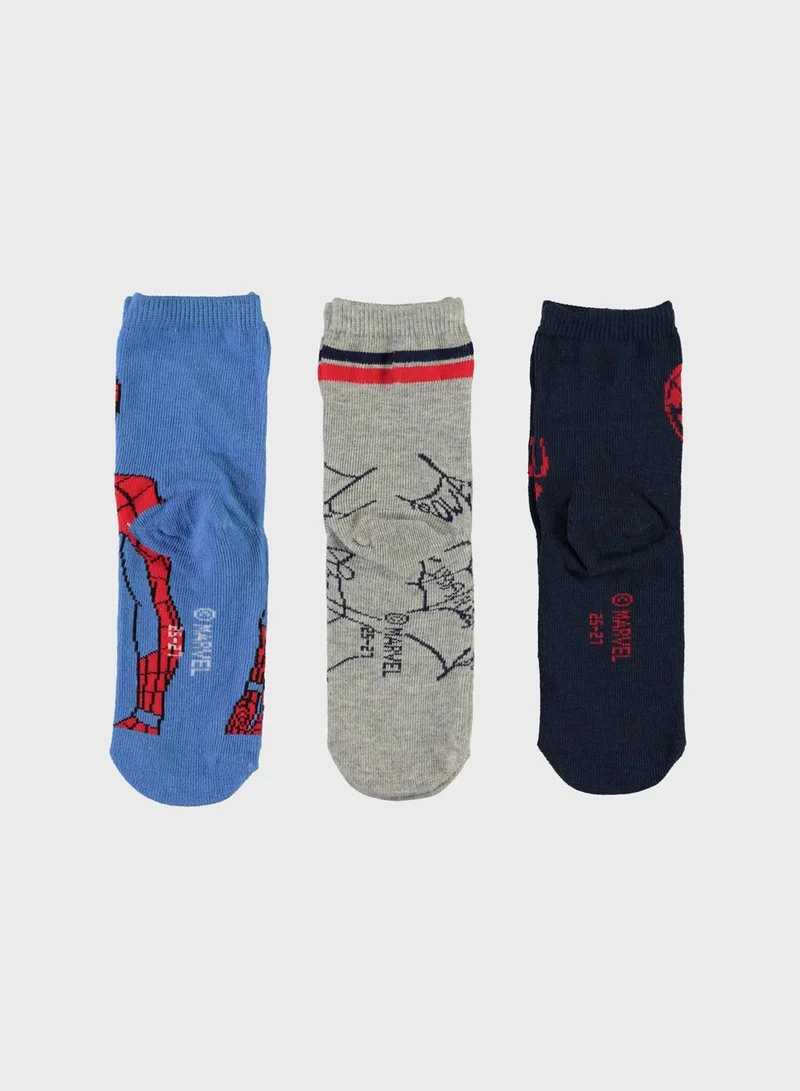 NAME IT Kids 3 Pack Spiderman Socks