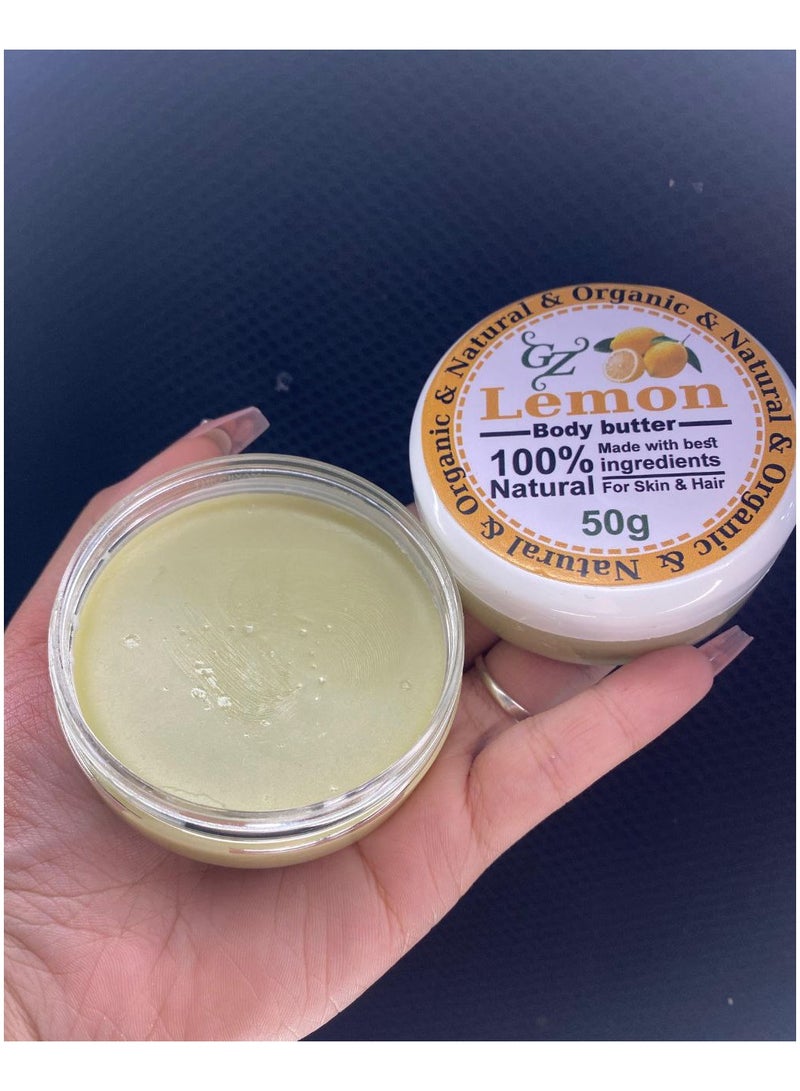 Lemon Glam Body Butter Lemon Butter Moisturizing, Brightening and Fragrancing - 50g - Image 1