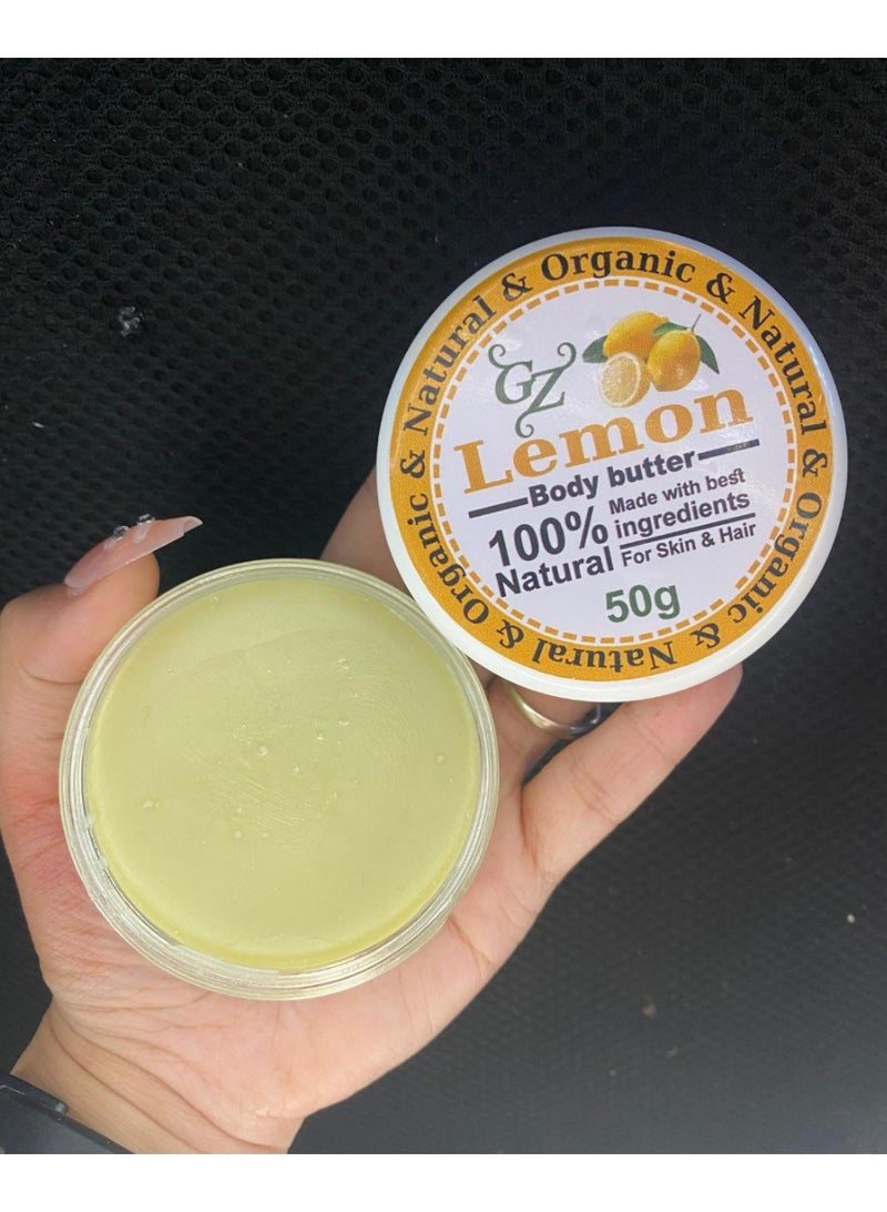 Lemon Glam Body Butter Lemon Butter Moisturizing, Brightening and Fragrancing - 50g - Image 3