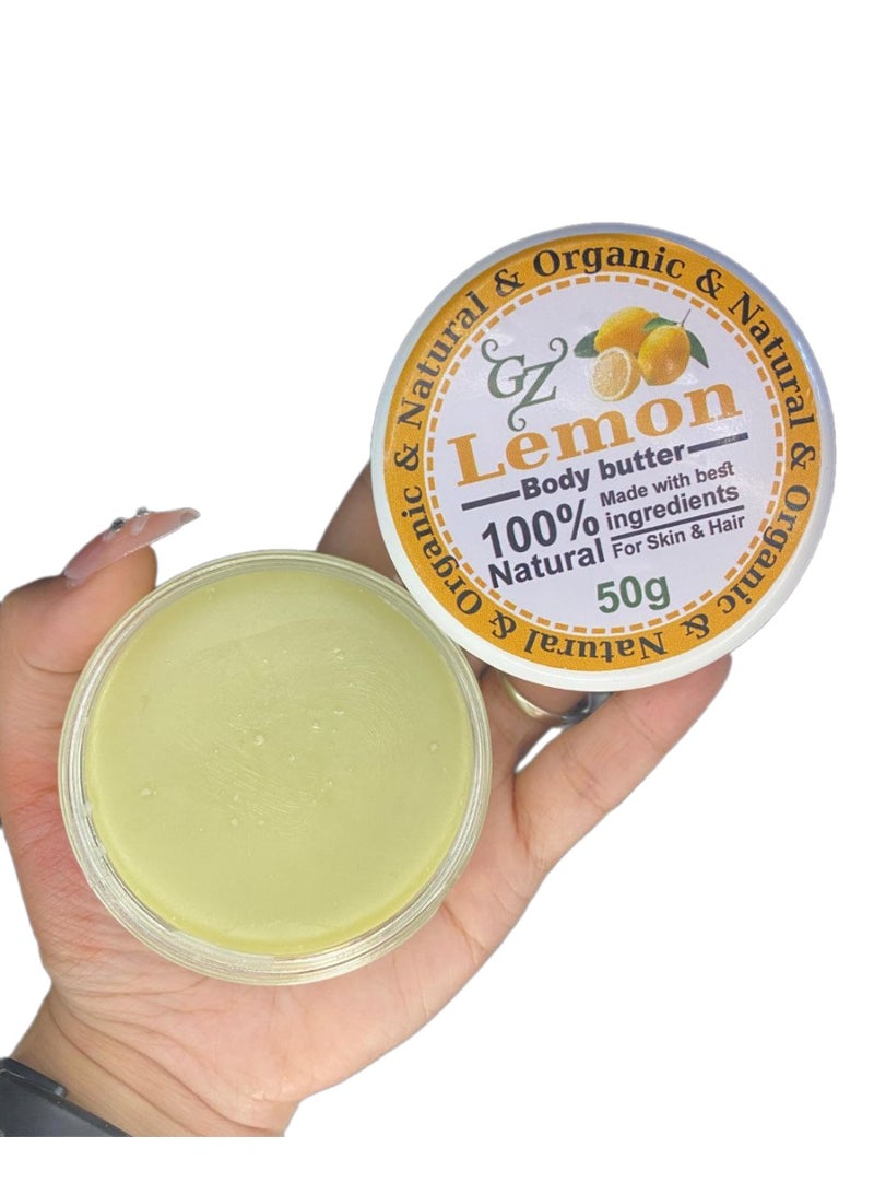 Lemon Glam Body Butter Lemon Butter Moisturizing, Brightening and Fragrancing - 50g - Image 2