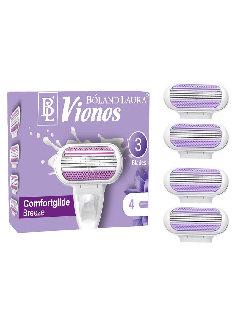BOLAND LAURA BOLANDLAURA Comfort 3 Blades 4 Pieces Replacement Blades - Image 3