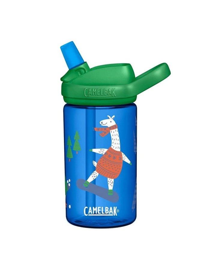 CAMELBAK Eddy+ Kids BPA-Free Water Bottle with Straw, 14oz, Sweater Shedders - Image 1