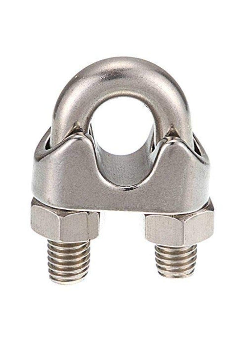 DIY Crafts - DIY Crafts Pack of 25 Pcs, Bolt - U Steel, Silver Steel U - Bolt Type Wire Rope Clip Clamp Regular for BOAD Heavy Duty U-Bolt Type Wire (Pack of 25 Pcs, Bolt - U Steel) - Image 1