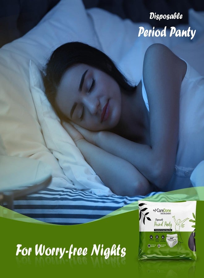 Caredone Disposable Period Panties For Women (Pack of 5 Panties) | Leak Proof Disposable Panties After Delivery | 360° Coverage | Heavy Flow | Overnight Protection | Rash Free Period Panty (3XL) - Image 5