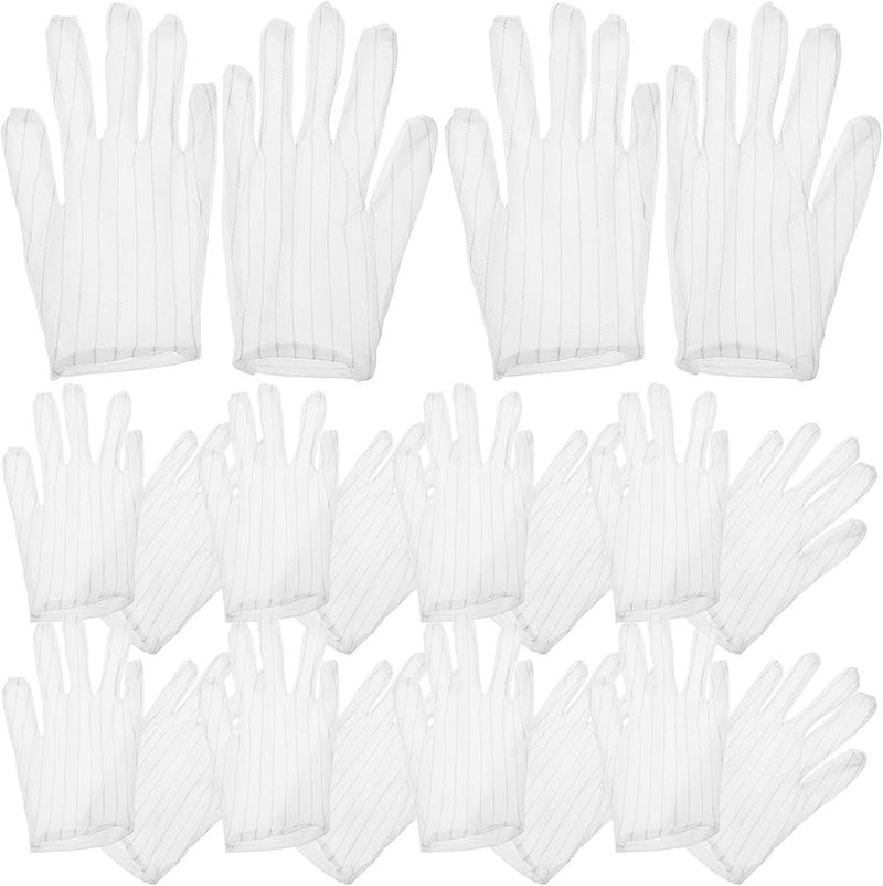 Kisangel 10 Pairs Non Slip Static Work Gloves with Enhanced Grip for Jewelry Coin Handling - Image 1