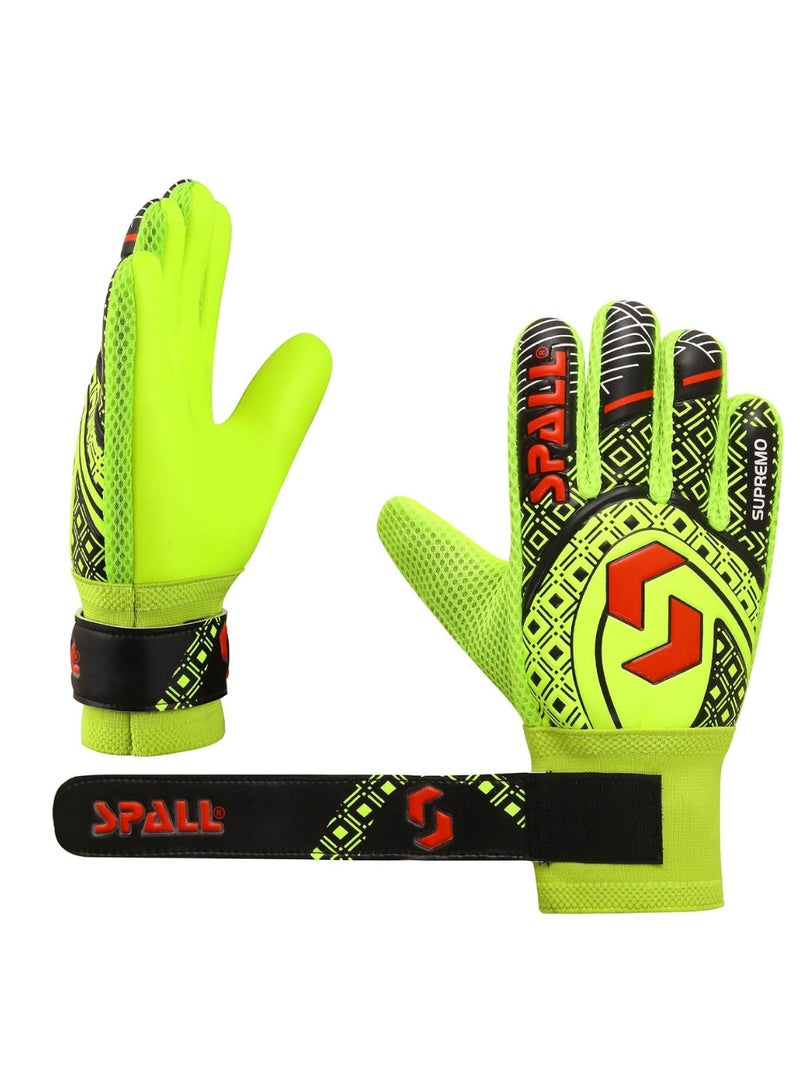 سبال قفازات حارس المرمى قبضة قوية مع حماية مزدوجة للمعصم والعمود الفقري للإصبع تمنع الإصابات من أجل أقوى عمليات الإنقاذ قفازات تدريب حارس المرمى للشباب والكبار - Image 3