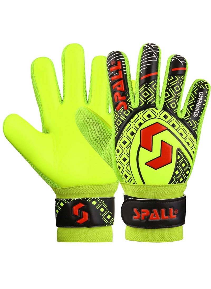 سبال قفازات حارس المرمى قبضة قوية مع حماية مزدوجة للمعصم والعمود الفقري للإصبع تمنع الإصابات من أجل أقوى عمليات الإنقاذ قفازات تدريب حارس المرمى للشباب والكبار - Image 1