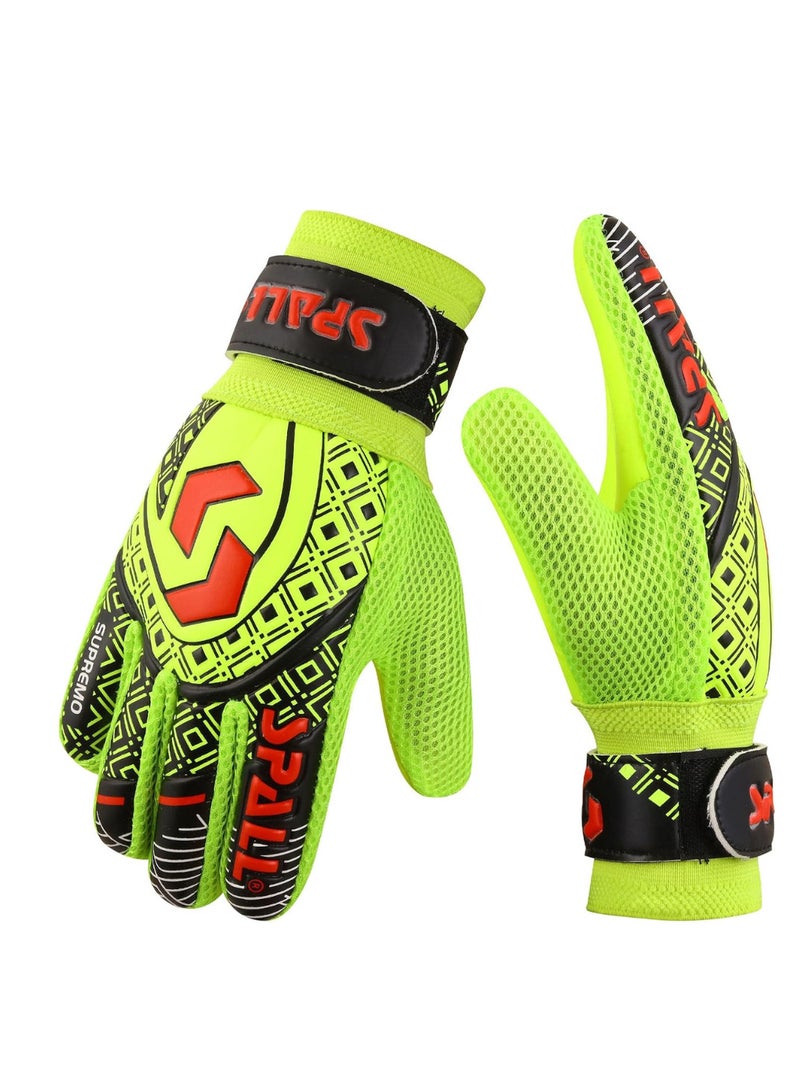 سبال قفازات حارس المرمى قبضة قوية مع حماية مزدوجة للمعصم والعمود الفقري للإصبع تمنع الإصابات من أجل أقوى عمليات الإنقاذ قفازات تدريب حارس المرمى للشباب والكبار - Image 4