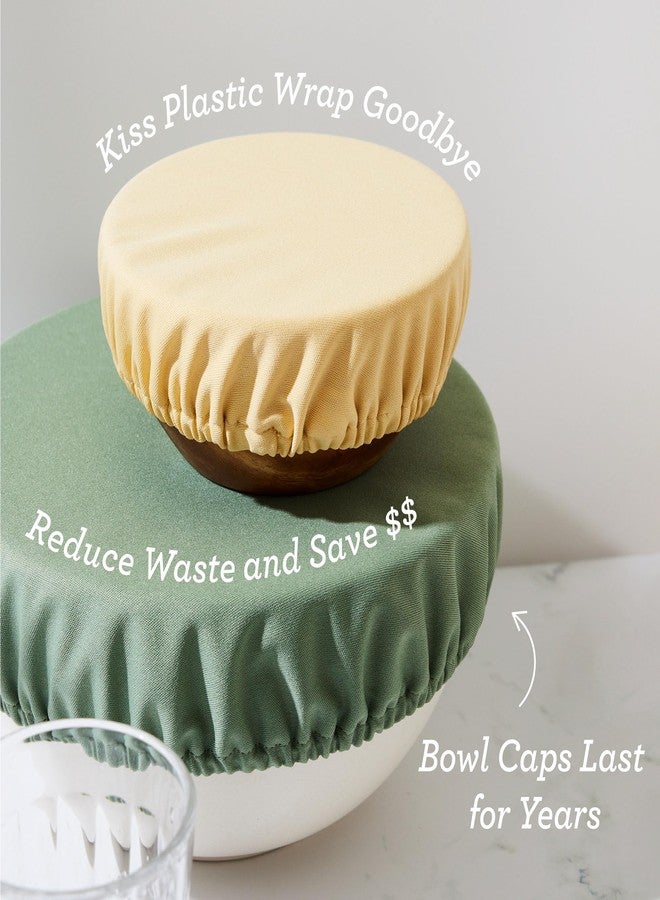 Esembly Bowl Caps, Washable Bowl Covers - Buds + Gingham, 4-Pack - Image 5