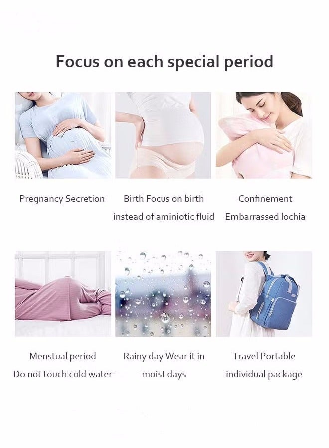 QZ 10 Pack Set Women's Disposable Briefs Pregnant Confinement Postpartum Sterile High Stretch Panties Mid-waist Hygiene Soft Underpants Individual Package Underwear White  - Image 4