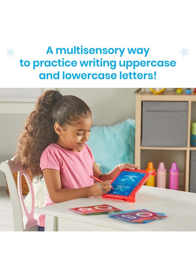 hand2mind hand2mind Letter Tracing Sensory Pad, Reusable Handwriting Practice for Kids 3-5, Learn to Write, Letter Tracing Board, Toddler Writing Practice, Montessori Alphabet Toys, Preschool Learning Toys  - Image 3