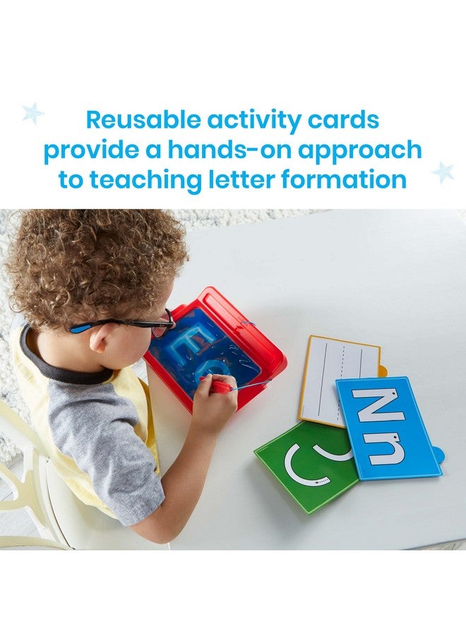 hand2mind hand2mind Letter Tracing Sensory Pad, Reusable Handwriting Practice for Kids 3-5, Learn to Write, Letter Tracing Board, Toddler Writing Practice, Montessori Alphabet Toys, Preschool Learning Toys  - Image 4