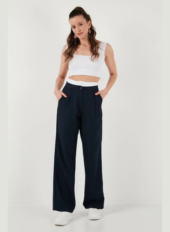 Lela Lela Relaxed Fit High Waist Wide Leg Pants Women's TROUSERS 673P1012