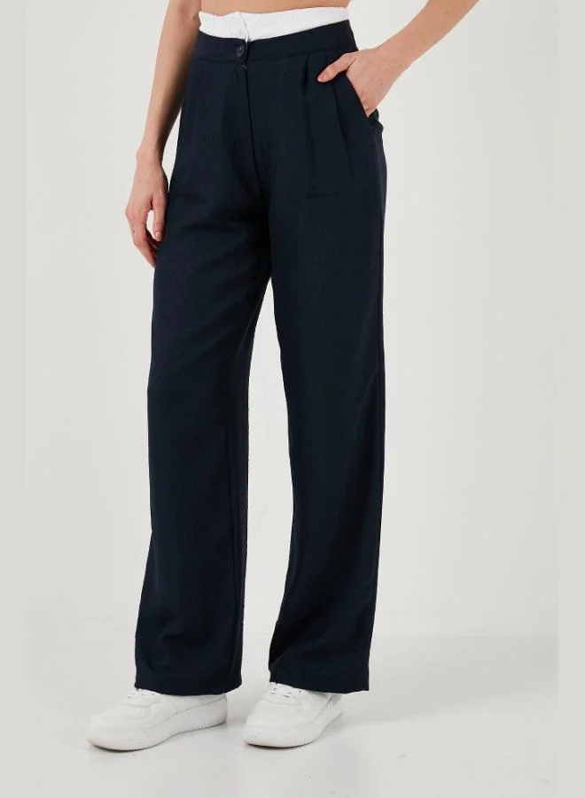 Lela Lela Relaxed Fit High Waist Wide Leg Pants Women's TROUSERS 673P1012