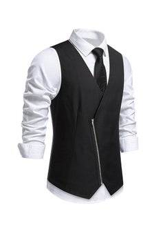 KUYING New Double Breasted Gun Collar Suit Vest  - Image 2