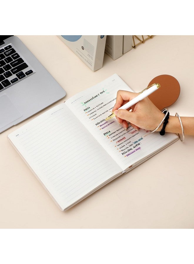 CAGIE Lined Journals for Writing Leather Journal for Women with Buckle Closure 100 GSM, 5.9"x8.5", Brown - Image 4