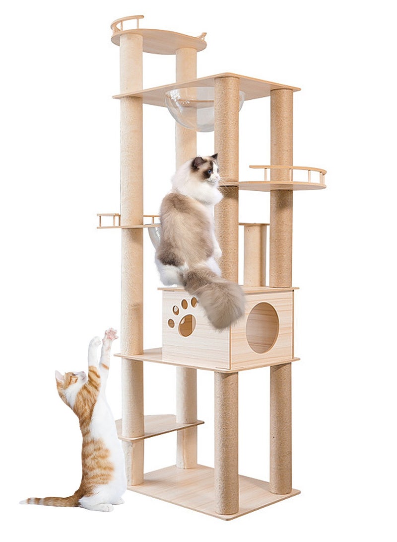 Kidle Cat Tree Cat Climbing Frame Cat Scratching Board Cat House Cat Condo Cat Bed - Image 1
