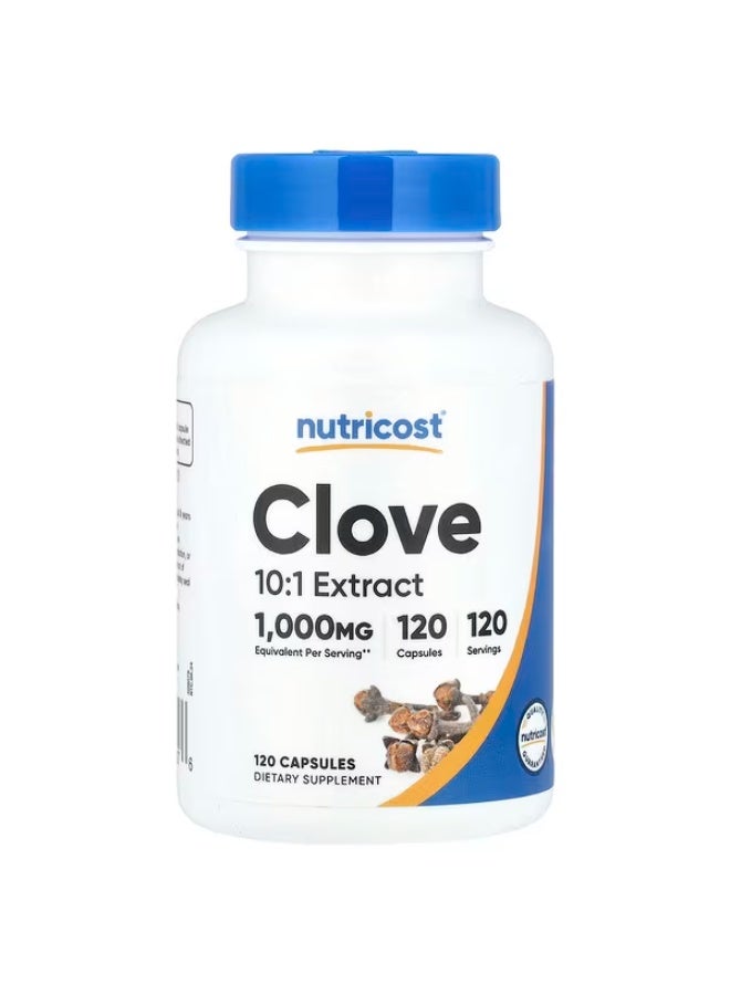 Nutricost, Clove, 1,000 mg, 120 Capsules - Image 1