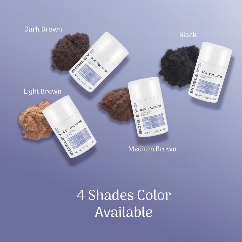 BosleyMD Professional Strength Hair Thickening Fibers, Medium Brown, 0.42 Ounce (Pack of 1) - Image 5