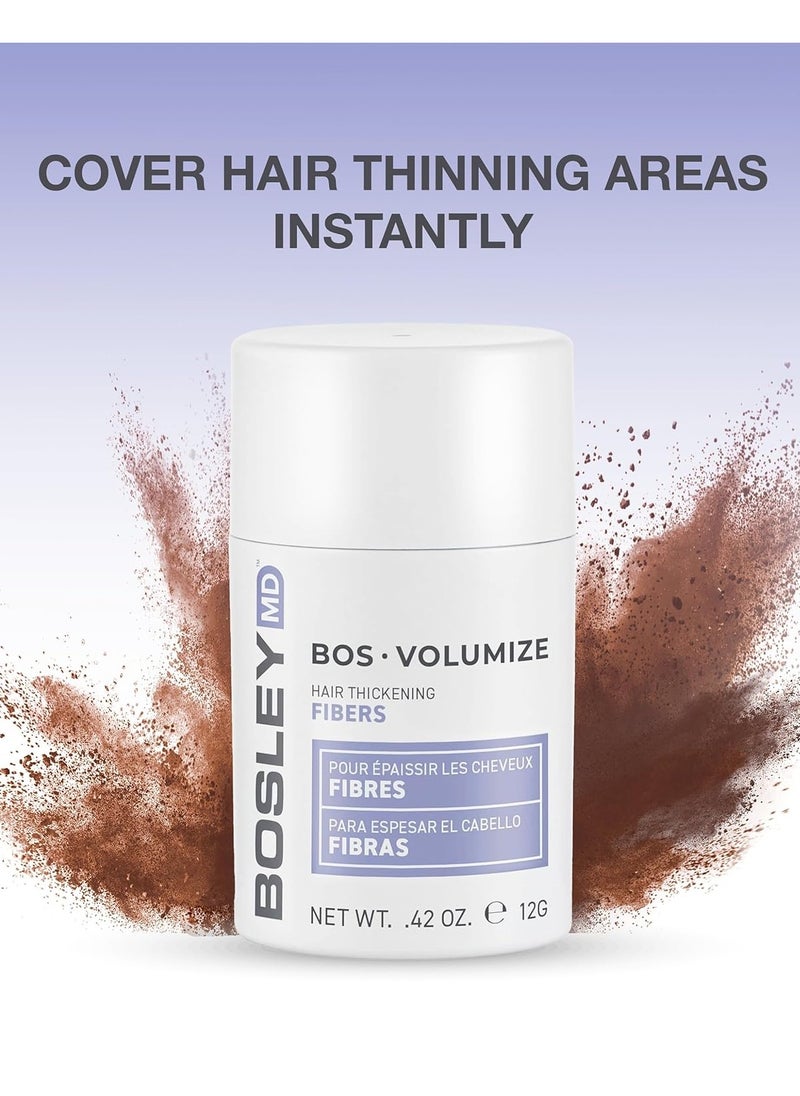 BOSLEYMD BosleyMD Professional Strength Hair Thickening Fibers, Medium Brown, 0.42 Ounce (Pack of 1)  - Image 4