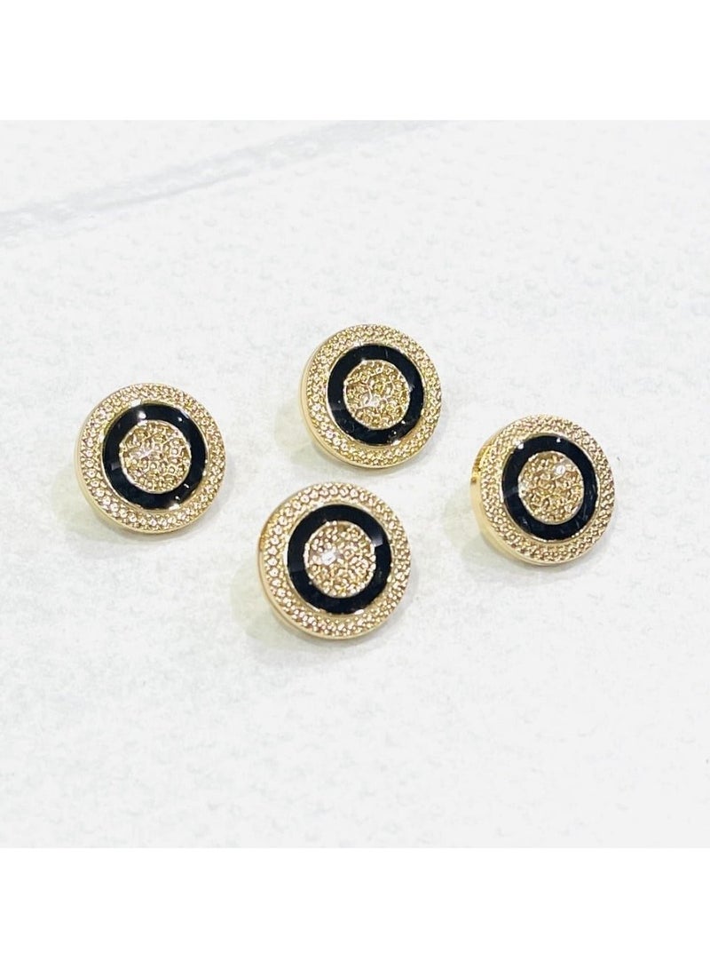 Abrar 8 Set Metal Snap Buttons For Men Saudi Thobe Size 12mm - Image 1