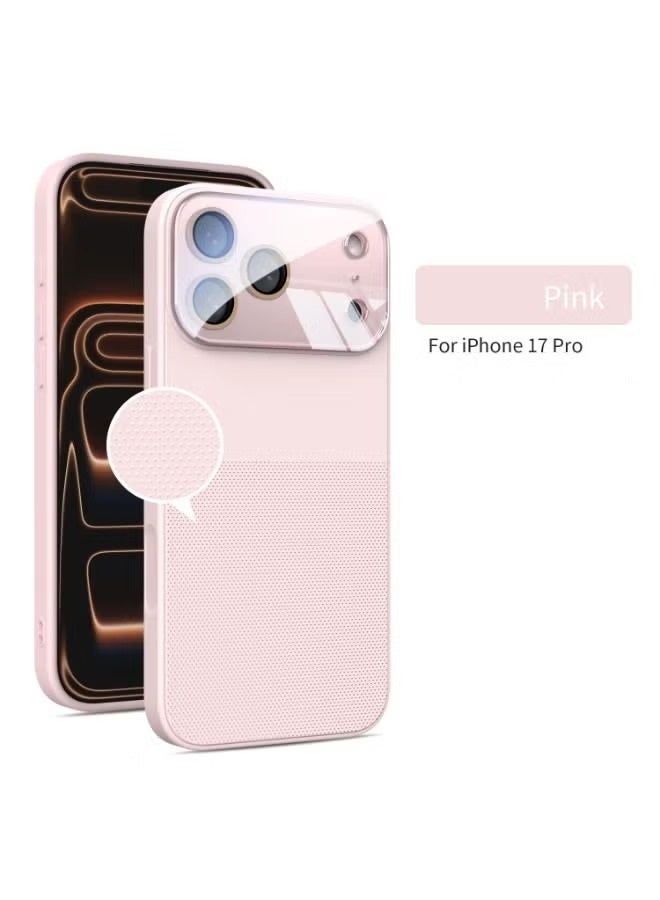 جراب هاتف MagSafe لهاتف iPhone 17 Pro، سيليكون مطفي مقاوم للسقوط، وردي - Image 3