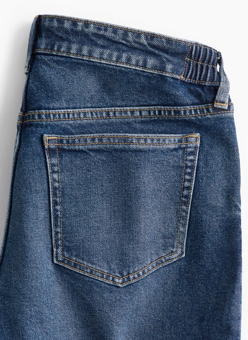 H&M Mama Before & After Straight Low Ankle Jeans