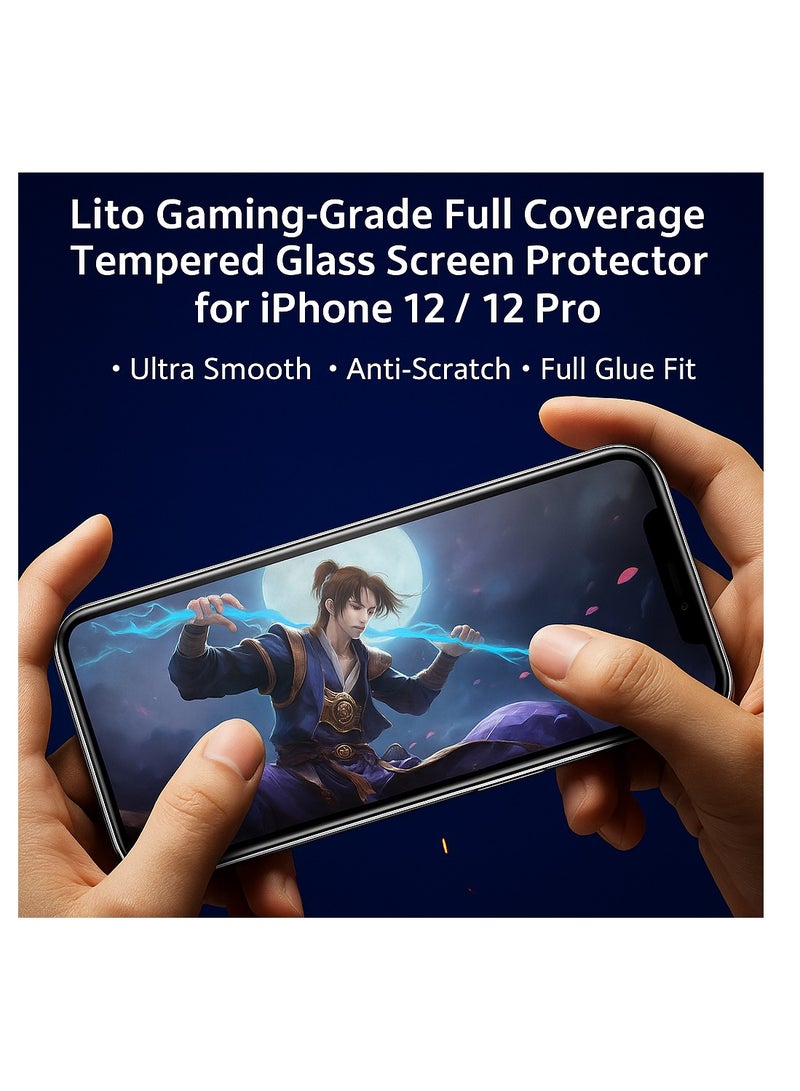 Lito Gaming Screen Protector for iPhone 13 / 13 Pro – Ultra Smooth Touch & Edge Protection - Image 3