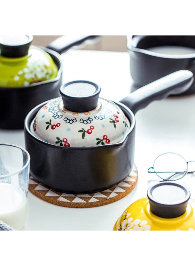 All-round Quanshi Ceramic Small Milk Pot, Baby Food Pot, Small Casserole, Noodle Pot, Small Soup Pot, Porridge Pot, Mini Hot Milk Pot, 1.2l - Image 1