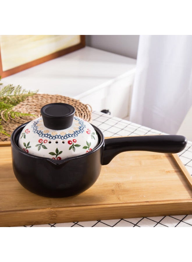 All-round Quanshi Ceramic Small Milk Pot, Baby Food Pot, Small Casserole, Noodle Pot, Small Soup Pot, Porridge Pot, Mini Hot Milk Pot, 1.2l - Image 5
