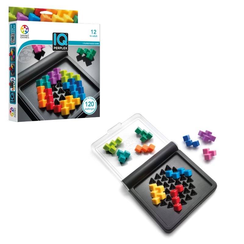 SmartGames IQ Perplex Travel Puzzle Game with 120 Challenges for Ages 12 - Adult - Image 1