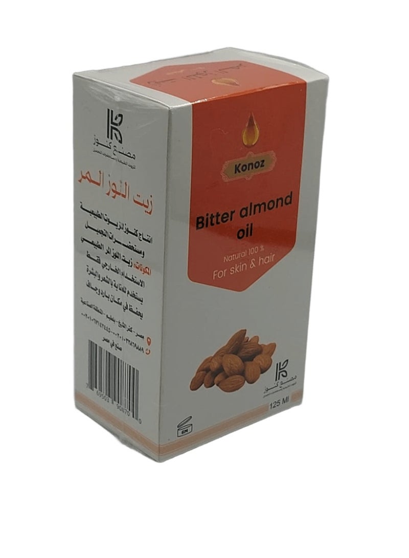 كنوز زيت اللوز المر طبيعي 100% للشعر والبشرة 125 مل - Image 3