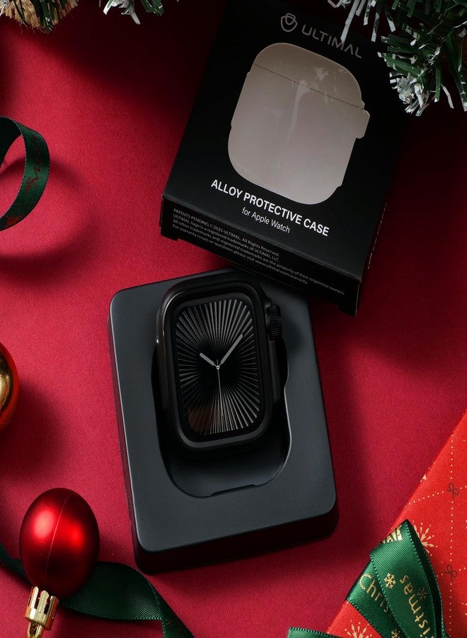 ULTIMAL Metal Case Compatible with Apple Watch Series 11/10 46mm with Back Cover, Military Grade Shockproof Protective Case, Rugged Cover for iWatch 46mm (Black) - Image 2