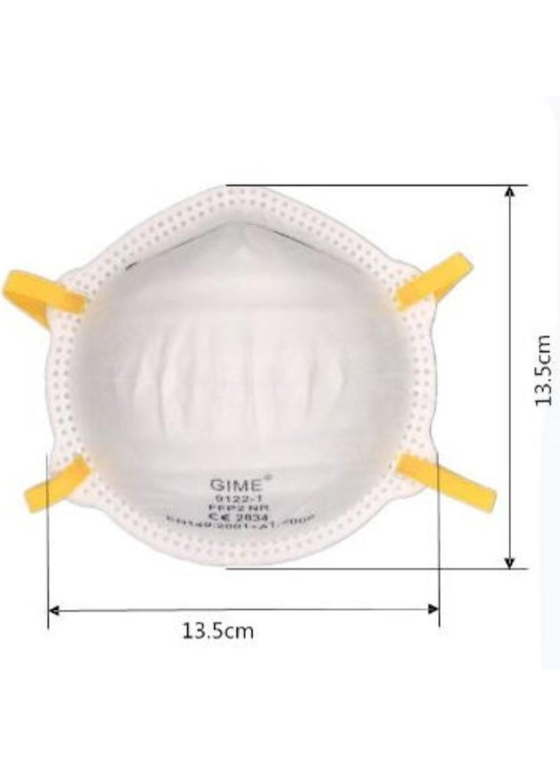 Vitacelli 10-Piece 5 Layer FFP2 Protective Respirator Cup Mask WHITE Color  - Image 4