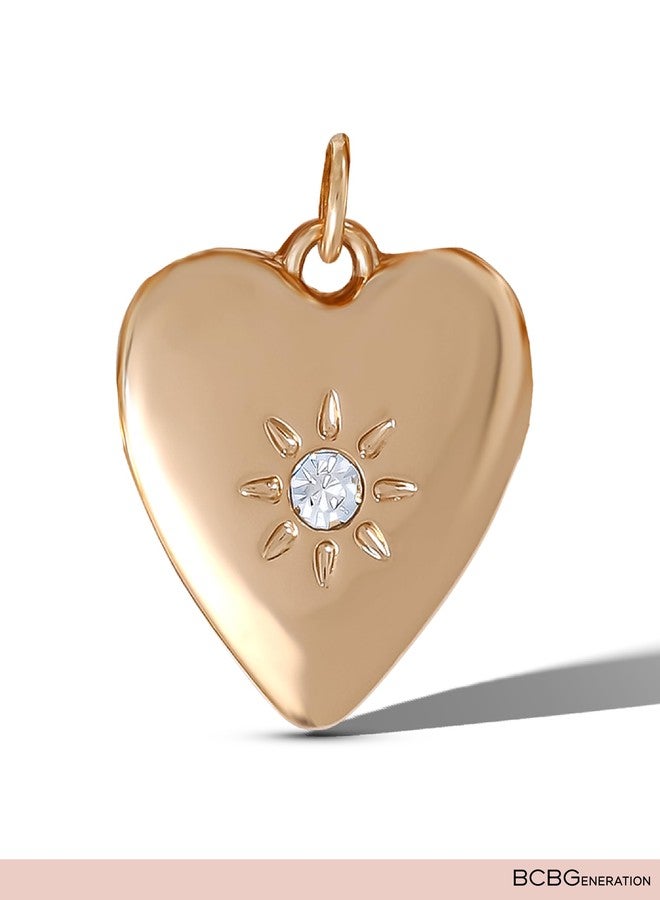بي سي بي جينيريشن سوار بي سي بي جينيريشن للنساء، مزين بشرابة وقلب، سوار ذهبي اللون مزين بتعليقات على شكل شمس ولؤلؤة - Image 4