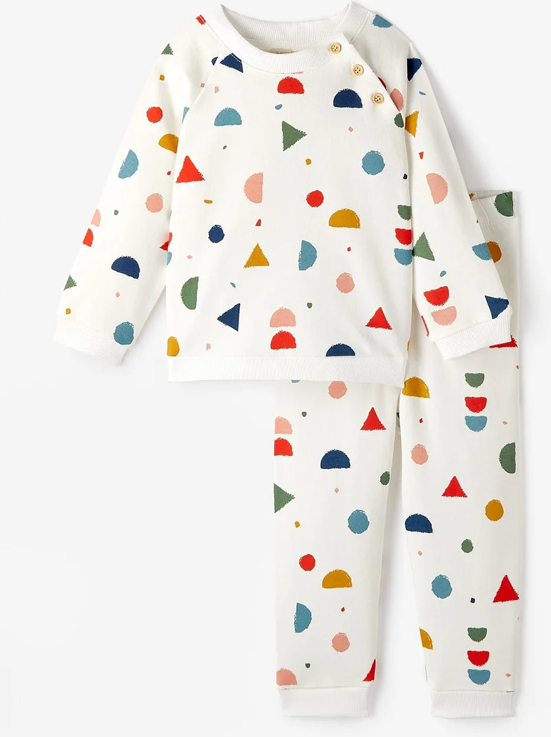 JUNE Baby Geometric Patterned Tracksuit