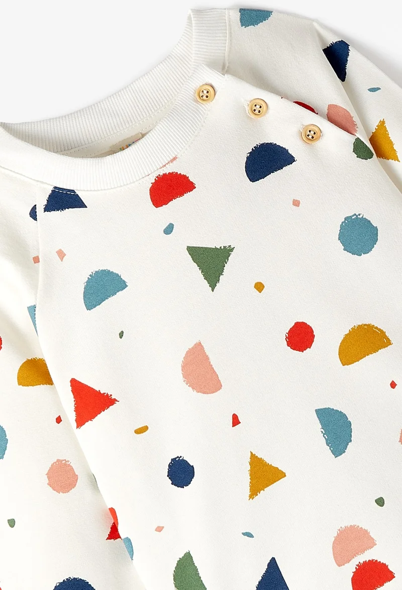 JUNE Baby Geometric Patterned Tracksuit