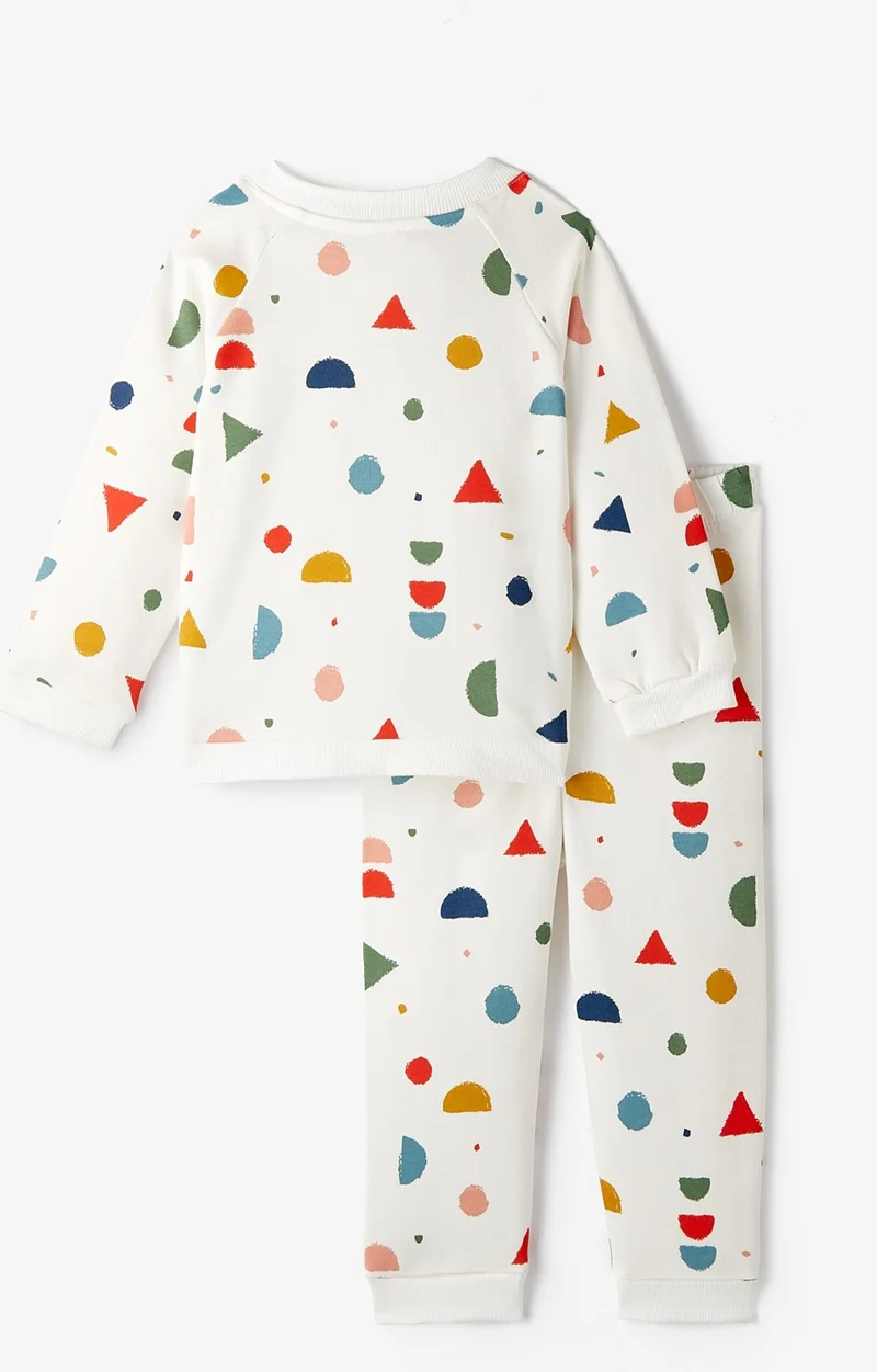 JUNE Baby Geometric Patterned Tracksuit