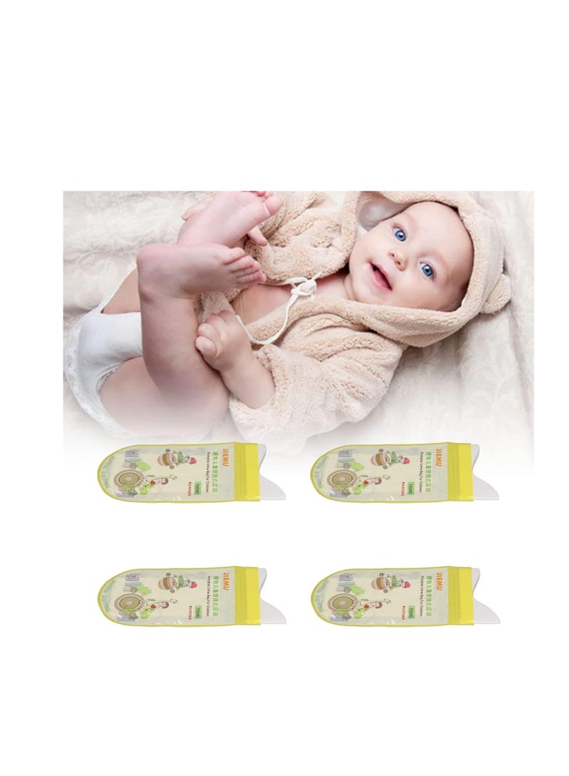 KASTWAVE Disposable Urine Bags, 12 Pcs 700ML Emergency Urine Bag, Unisex Urinal Bag, Portable Camping Pee Bag, Travel Urine Bag Vomit Bag for Traffic Jams, Camping, Hiking, Pregnant, Patient, Kids (Pink) - Image 3