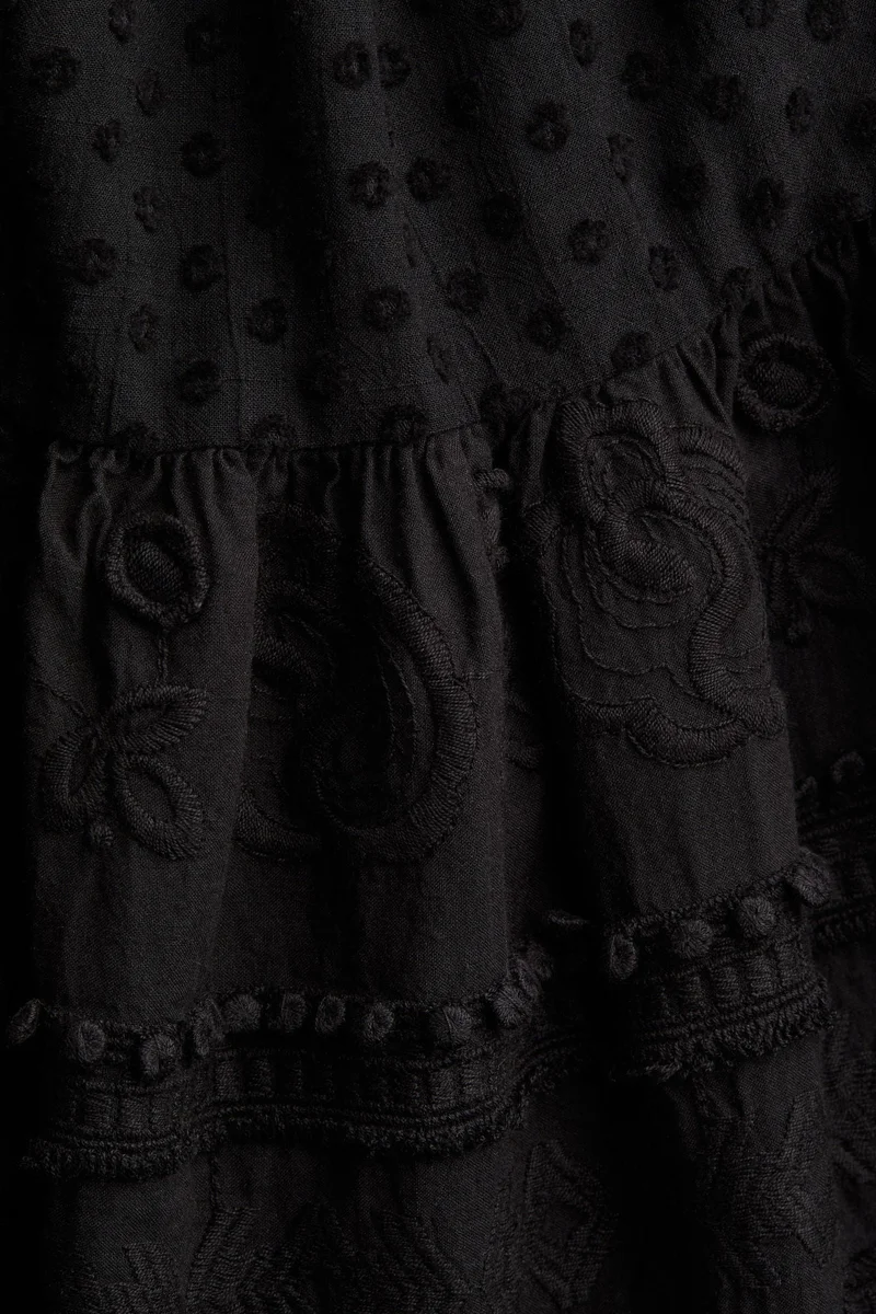 H&M Embroidered cotton dress