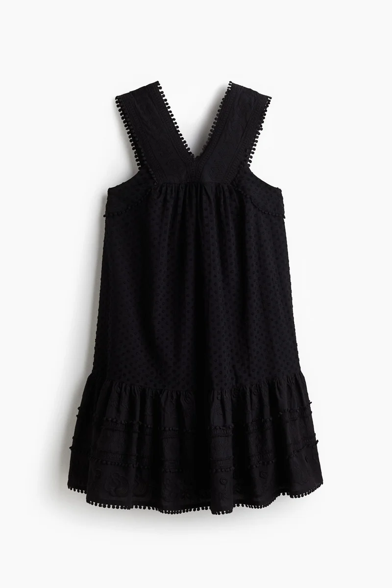 H&M Embroidered cotton dress